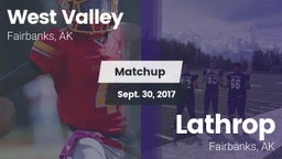 Matchup: West Valley High vs. Lathrop  2017