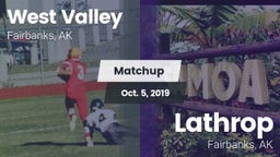 Matchup: West Valley High vs. Lathrop  2019