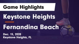 Keystone Heights  vs Fernandina Beach Game Highlights - Dec. 15, 2020