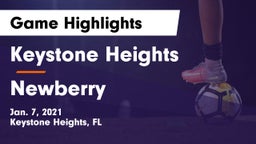 Keystone Heights  vs Newberry Game Highlights - Jan. 7, 2021
