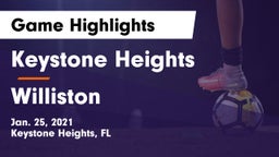 Keystone Heights  vs Williston Game Highlights - Jan. 25, 2021
