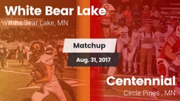 Matchup: White Bear Lake vs. Centennial  2017