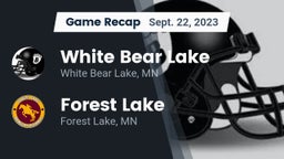 Recap: White Bear Lake  vs. Forest Lake  2023