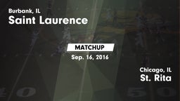 Matchup: Saint Laurence  vs. St. Rita  2016