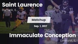 Matchup: Saint Laurence  vs. Immaculate Conception  2017