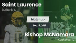 Matchup: Saint Laurence  vs. Bishop McNamara  2017