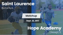 Matchup: Saint Laurence  vs. Hope Academy  2017