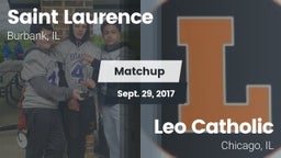 Matchup: Saint Laurence  vs. Leo Catholic  2017