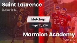 Matchup: Saint Laurence  vs. Marmion Academy  2018
