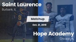 Matchup: Saint Laurence  vs. Hope Academy  2018
