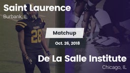 Matchup: Saint Laurence  vs. De La Salle Institute 2018