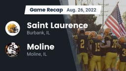 Recap: Saint Laurence  vs. Moline  2022