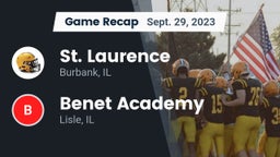 Recap: St. Laurence  vs. Benet Academy  2023