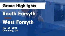South Forsyth  vs West Forsyth  Game Highlights - Jan. 22, 2021