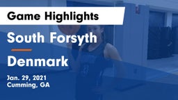 South Forsyth  vs Denmark  Game Highlights - Jan. 29, 2021