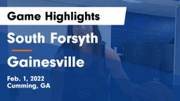 South Forsyth  vs Gainesville  Game Highlights - Feb. 1, 2022