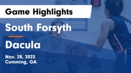 South Forsyth  vs Dacula  Game Highlights - Nov. 28, 2023