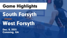 South Forsyth  vs West Forsyth  Game Highlights - Dec. 8, 2023
