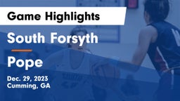 South Forsyth  vs Pope  Game Highlights - Dec. 29, 2023