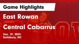 East Rowan  vs Central Cabarrus  Game Highlights - Jan. 19, 2024
