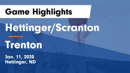 Hettinger/Scranton  vs Trenton  Game Highlights - Jan. 11, 2020