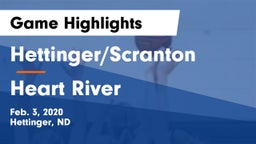 Hettinger/Scranton  vs Heart River  Game Highlights - Feb. 3, 2020