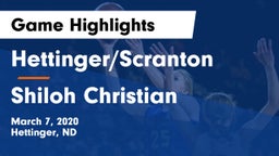 Hettinger/Scranton  vs Shiloh Christian  Game Highlights - March 7, 2020
