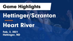 Hettinger/Scranton  vs Heart River  Game Highlights - Feb. 2, 2021