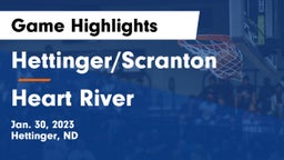 Hettinger/Scranton  vs Heart River  Game Highlights - Jan. 30, 2023