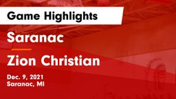 Saranac  vs Zion Christian Game Highlights - Dec. 9, 2021