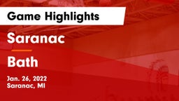 Saranac  vs Bath  Game Highlights - Jan. 26, 2022