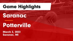 Saranac  vs Potterville  Game Highlights - March 3, 2022