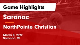 Saranac  vs NorthPointe Christian  Game Highlights - March 8, 2022