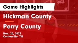 Hickman County  vs Perry County  Game Highlights - Nov. 20, 2023