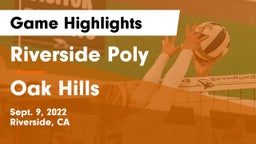 Riverside Poly  vs Oak Hills  Game Highlights - Sept. 9, 2022