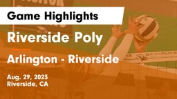 Riverside Poly  vs Arlington  - Riverside Game Highlights - Aug. 29, 2023