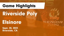 Riverside Poly  vs Elsinore  Game Highlights - Sept. 28, 2023