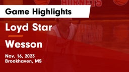 Loyd Star  vs Wesson  Game Highlights - Nov. 16, 2023