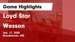 Loyd Star  vs Wesson  Game Highlights - Jan. 17, 2020