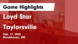 Loyd Star  vs Taylorsville  Game Highlights - Feb. 17, 2020