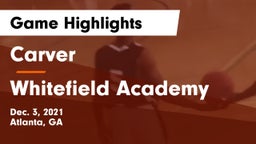 Carver  vs Whitefield Academy Game Highlights - Dec. 3, 2021