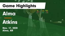 Alma  vs Atkins  Game Highlights - Nov. 17, 2020