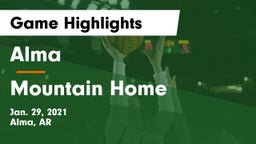 Alma  vs Mountain Home  Game Highlights - Jan. 29, 2021