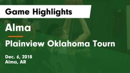 Alma  vs Plainview Oklahoma Tourn Game Highlights - Dec. 6, 2018