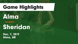 Alma  vs Sheridan  Game Highlights - Dec. 7, 2019