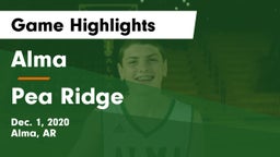 Alma  vs Pea Ridge  Game Highlights - Dec. 1, 2020