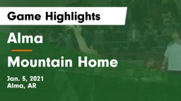 Alma  vs Mountain Home  Game Highlights - Jan. 5, 2021
