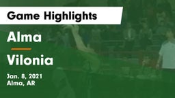 Alma  vs Vilonia  Game Highlights - Jan. 8, 2021