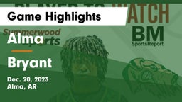 Alma  vs Bryant  Game Highlights - Dec. 20, 2023