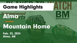 Alma  vs Mountain Home  Game Highlights - Feb. 23, 2024